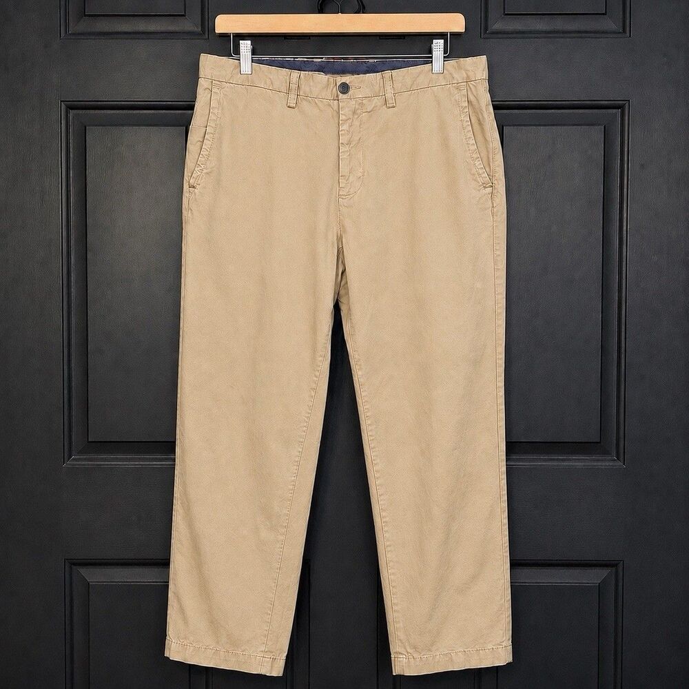 Tommy Bahama Men’s 36x32 Khaki Chino Pants Pima Cotton Modal Straight Leg